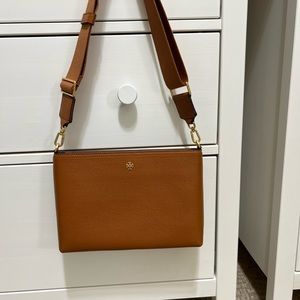 Tory Burch brown leather crossbody